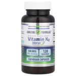 Amazing Nutrition, Amazing Formulas ™, витамин K2, 100 мкг, 120 растительных капсул