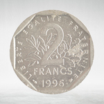 France, 2 Francs 1996, VF
