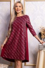 Платье Леди Элегант (темно-красное) П14827-10М LT Collection