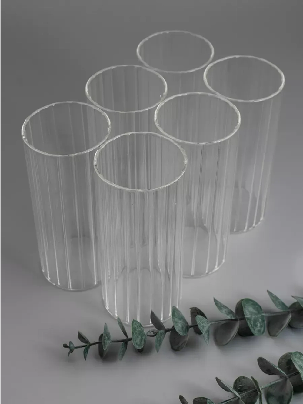 Набор рифленых стаканов, 400 мл. 6 шт.