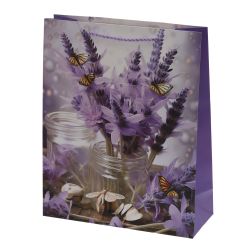 GAEM Пакет подарочный M (бумага 210г/м2, блок микс 12шт), L25,5 W10 H32 см, 4в.