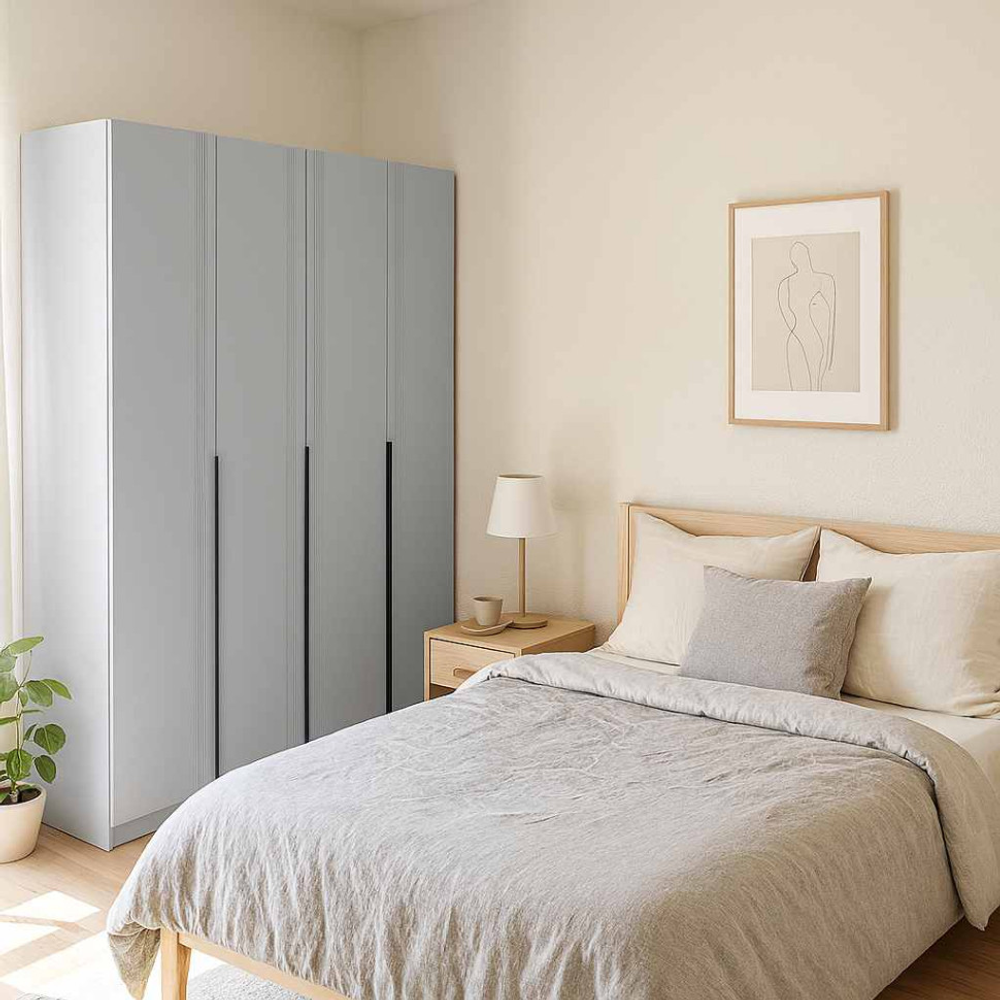 Шкаф 4-х створ. с 3-мя ящиками Ольга-6 кашемир