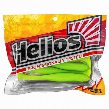 Виброхвост Jumbo 4,95'/12.5 см Lime 5шт. (HS-7-008) Helios