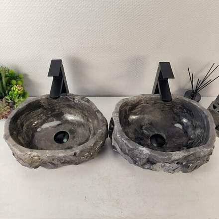 Раковина из мрамора ПАРА! Erozy Grey EM-65322 40*32*16 0882