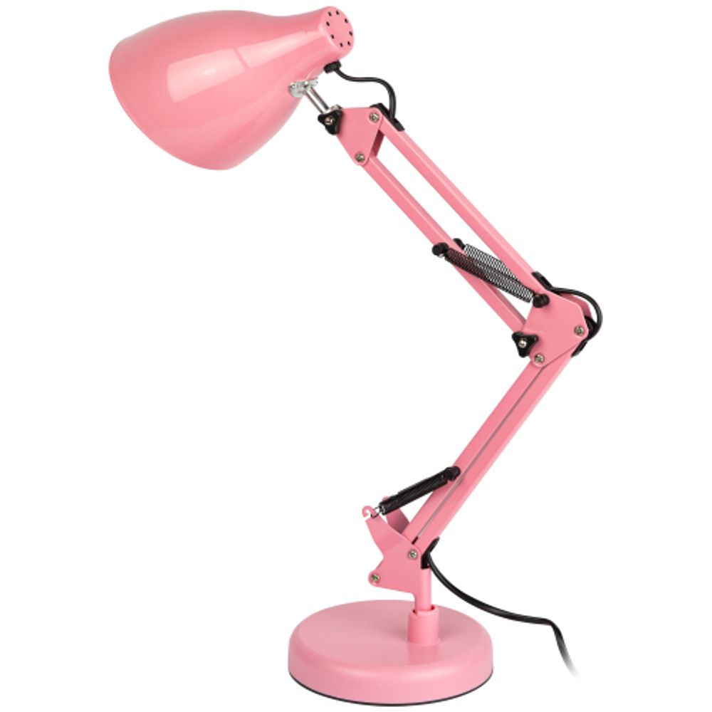 Настольный светильник ЭРА N-123-E27-40W-P Е27 с основанием розовый