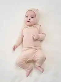 Ползунки "Нюд" из ажурного хлопка 0+