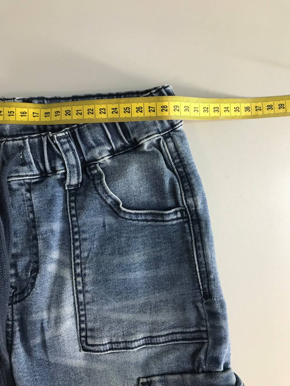 Шорты джинсовые, маркировка 134, визуально на 9 лет