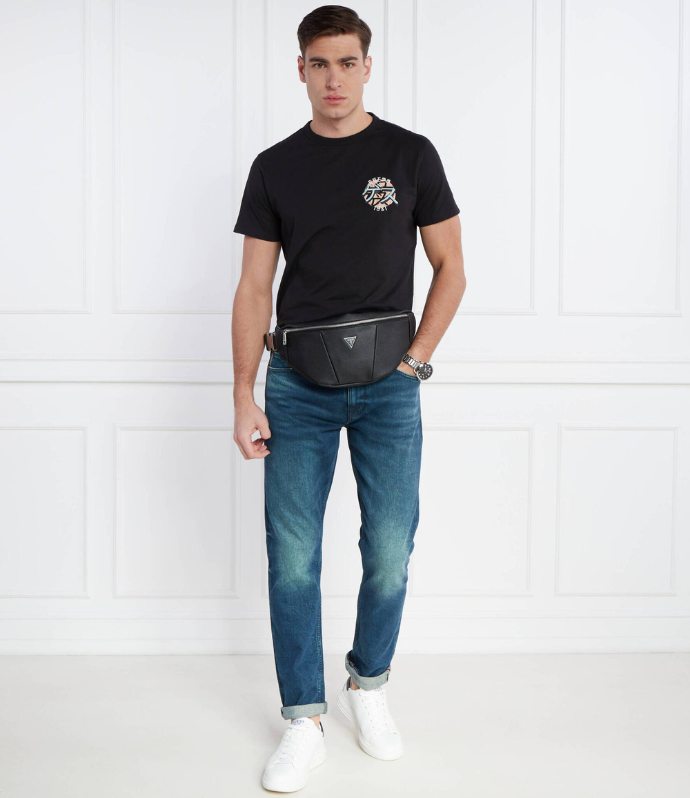 Джинсы tapered GUESS - голубой(M4RAS2 D4WQ4)