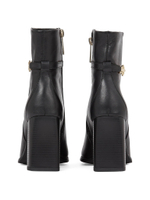 Кожаные ботильоны на каблуке Tommy Hilfiger - черный(FW0FW08241)