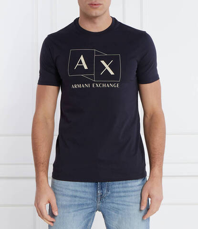 Футболка Armani Exchange - темно-синий(3DZTAD ZJ9AZ)
