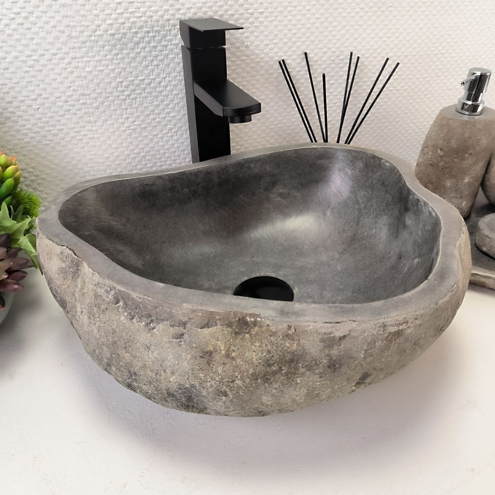 Раковина из речного камня RS63901 (41*34*15) 0120
