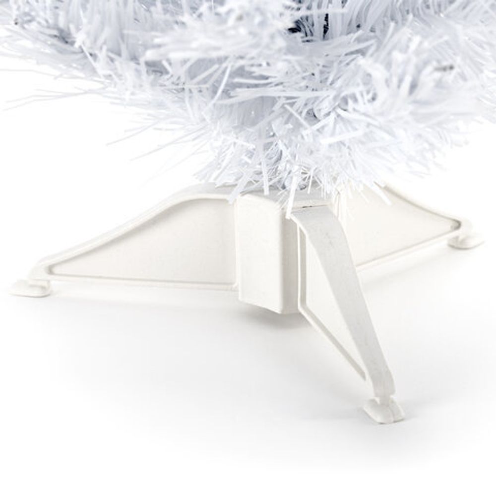 Ель новогодняя искусственная настольная "Snow White" 30 см, ПВХ, белая, ЗОЛОТАЯ СКАЗКА, 591708