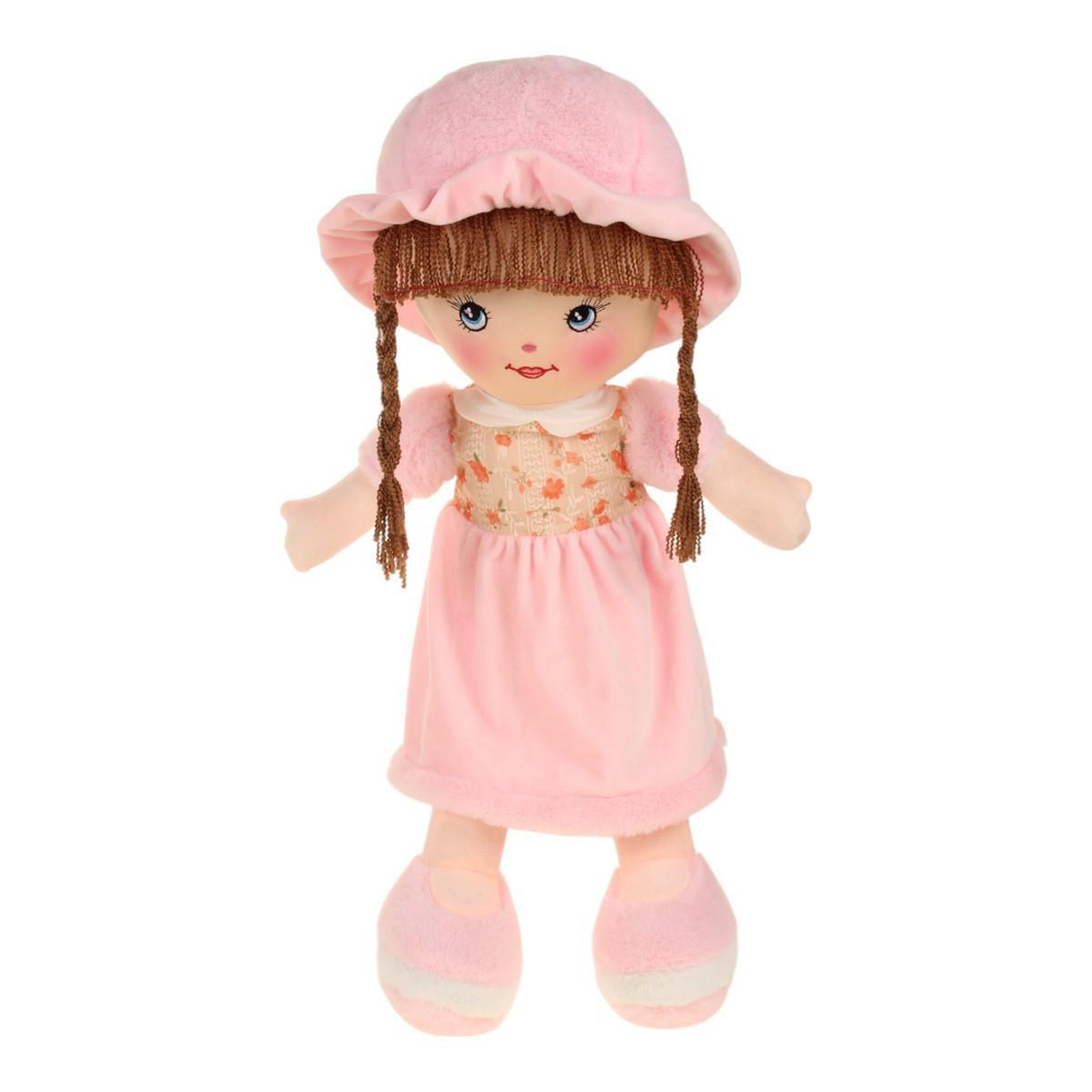 Кукла в платье с меховыми рукавами № 1 23x62x17см. (Hand)