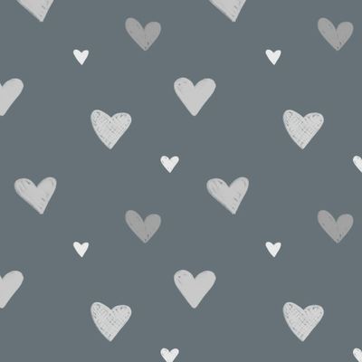 Серые сердечки