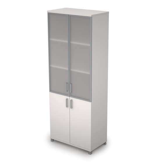 6Ш.005.4 Шкаф для документов высокий со стеклом (800*450*2116)