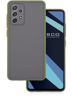 Чехол ROSCO для Samsung Galaxy A72 оптом (арт. SS-A72-ST-TPU-GREEN-ORANGE)