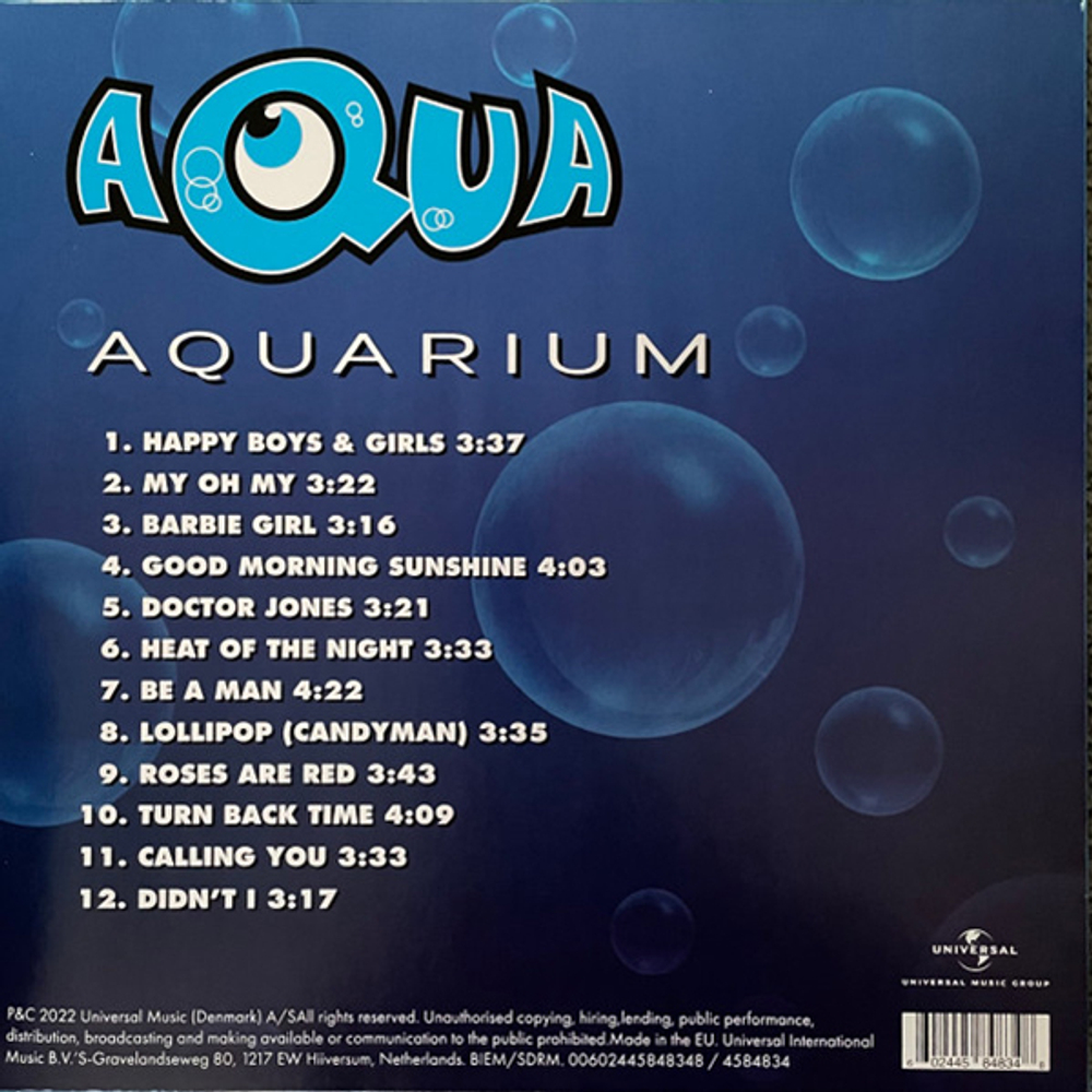 Aqua / Aquarium (Coloured Vinyl)(LP)
