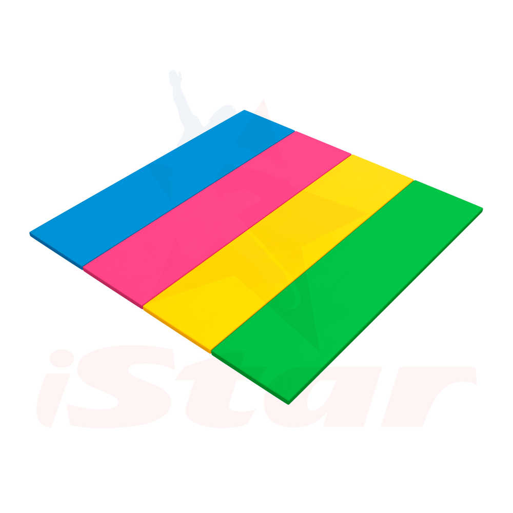 Гимнастическая зона Детская - чехол ПВХ - наполнение ППЭ/НПЭ - 2х0,5х0.04м - СКЛАДНАЯ