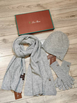 Комплект Loro Piana (шарф + шапка + перчатки)