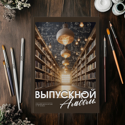 PSD-Шаблон обложки "Библиотека"