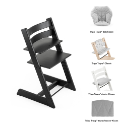 Стульчик Stokke Tripp Trapp Oak Black, черный