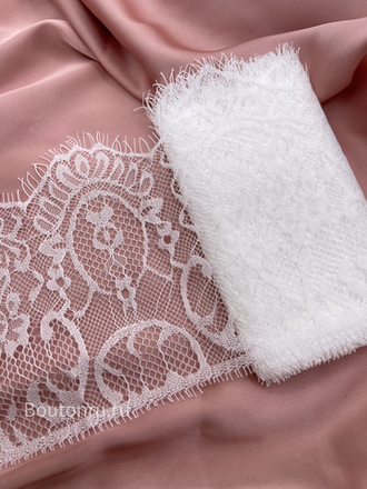 Кружево белое 10 140 мм купон ~3 метра