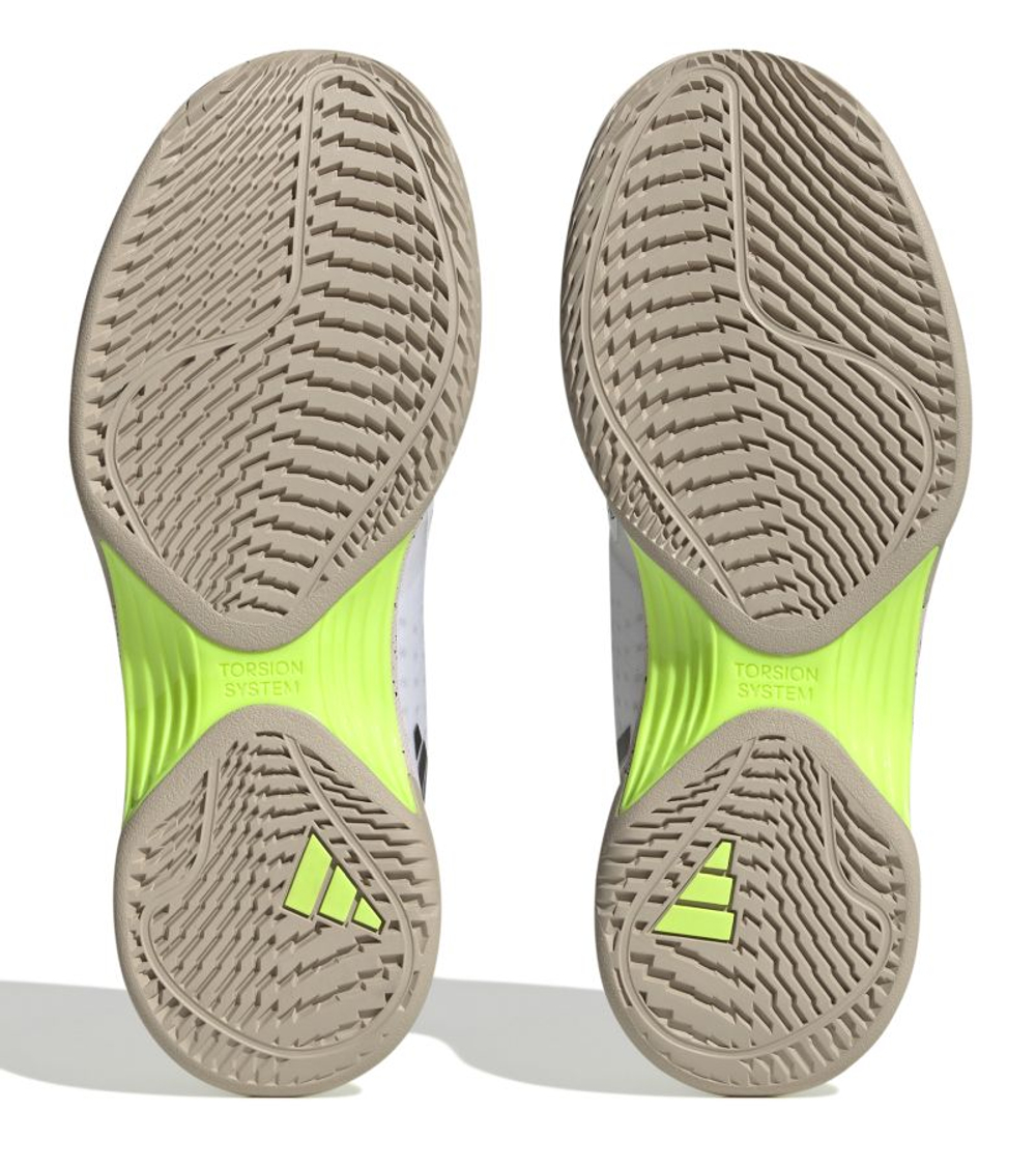 Женские теннисные кроссовки Adidas Avacourt - white/core black/lucid lemon