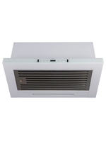Вытяжка кухонная MACBI Perfa-60G-baf (WHITE) белый, D150мм, 1200м3/ч, полновстраиваемая, мотор 230Ватт, стекло 60см, сенсорное управление + управление жестами