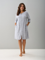 Халат Хм-562/серый-полоса-и