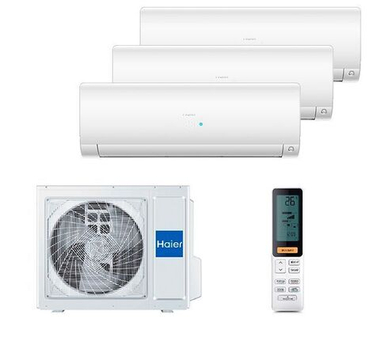 Мульти сплит-система Haier на 3 комнаты (30+30+30 кв.м.) FLEXIS White