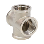 Крест латунь никель Ду 20 (3/4") ВР VALFEX VF.760.N.034