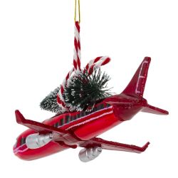GAEM Украшение новогоднее "Самолёт", L16,5 W12,5 H5,5 см
