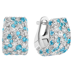 Серьги с Бриллиантами и Турмалинами Параиба, E0256-1/4