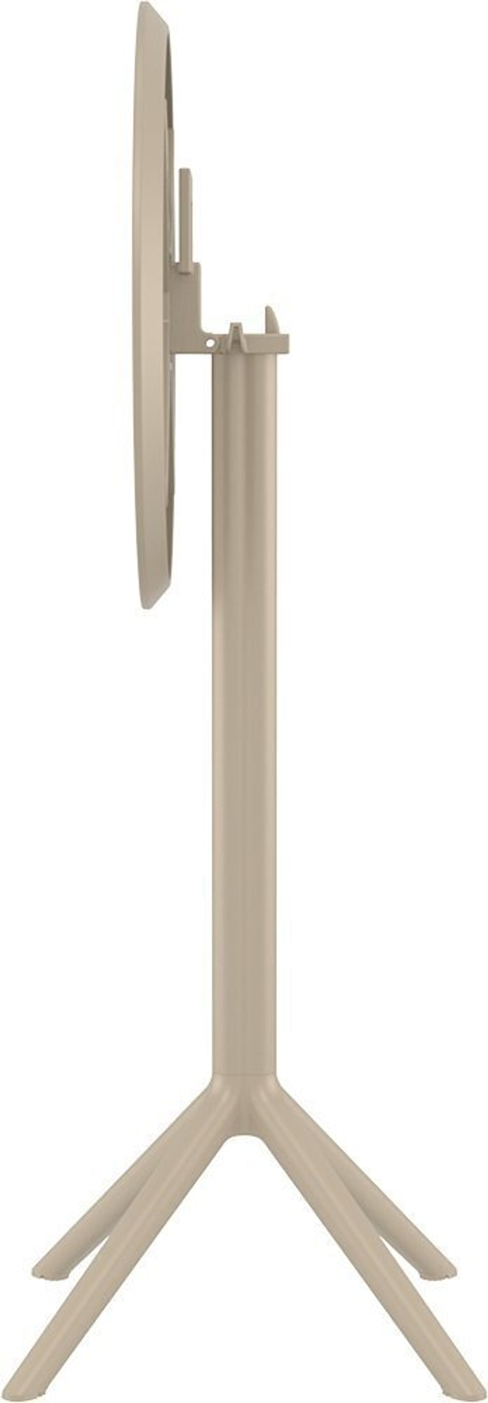 Стол пластиковый барный складной Siesta Contract Sky Folding Bar Table 60, бежевый