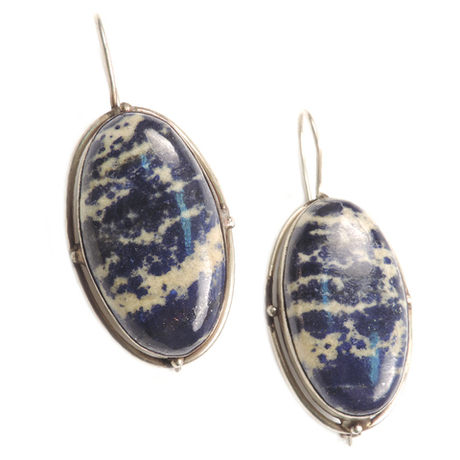 Серьги "Овал" лазурит