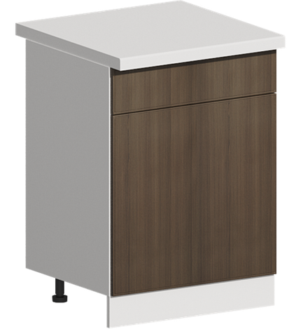 Кухня Модуль ШН1Я 601М Белый / Дуб французский