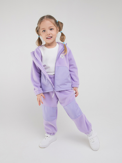 Костюм флисовый со вставками "Лиловый"