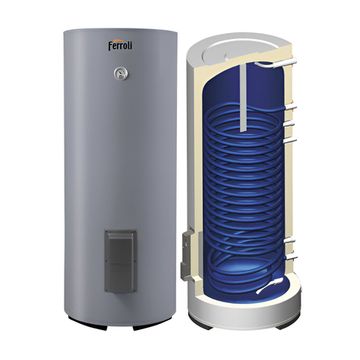 Бойлер косвенного нагрева вертикальный ECOUNIT N с двумя змеевиками "ECOUNIT N 300 1C ", фото №839872324