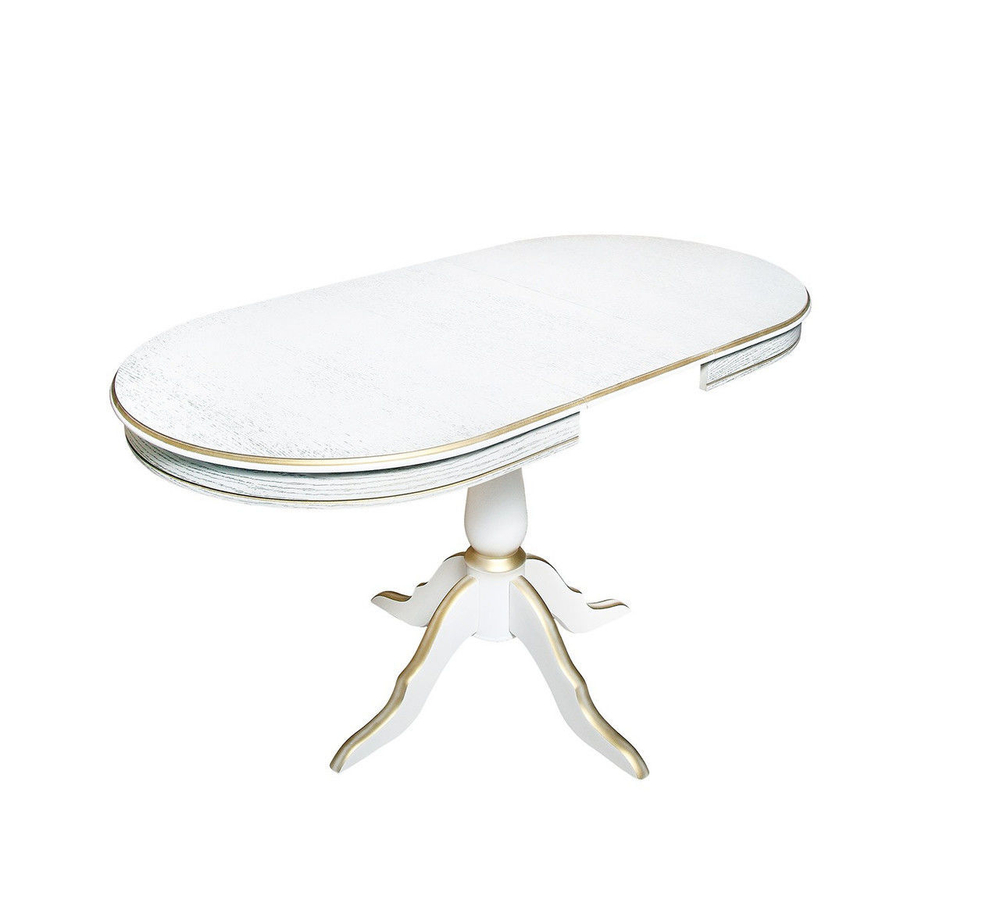 Стол обеденный Эдельвейс МО (дуб/тон 1 с золотой патиной)