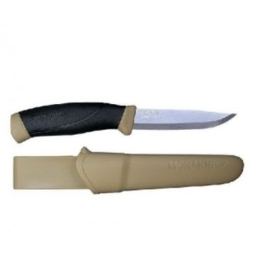 Нож Morakniv Companion Desert, нержавеющая сталь, с желтыми накладками