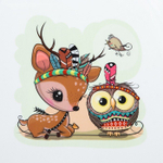 Ванна детская "Дикий запад" 86 см (с терм. и сливом) белый Оленeнок