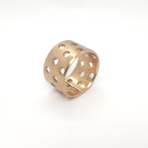 Бронзовая разрезная свертная втулка FB092 30х34х20 4 шт. / Скользящий подшипник / Металлосвертная втулка с перфорацией / для манипуляторов и спец. Техники