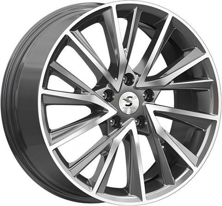 Premium Series KP010 7.5x18 5x108 ET 47 Dia 60.1 (Diamond gloss graphite)
