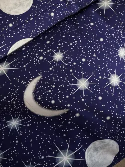 Постельное белье Полисатин Мечта "Яркая звезда" 2-спальное Наволочка 50х70 см 2 шт Простынь на резинке 160x200 см Пододеяльник 175x215 см