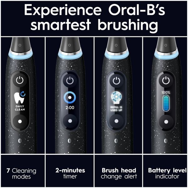 Электрическая зубная щетка Oral-B iO Series 10 iOM10.1B4.2AD щетина средняя