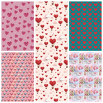 Бумага В листах 25 шт "Цветы и листья" 70 х 70 см (Микс)