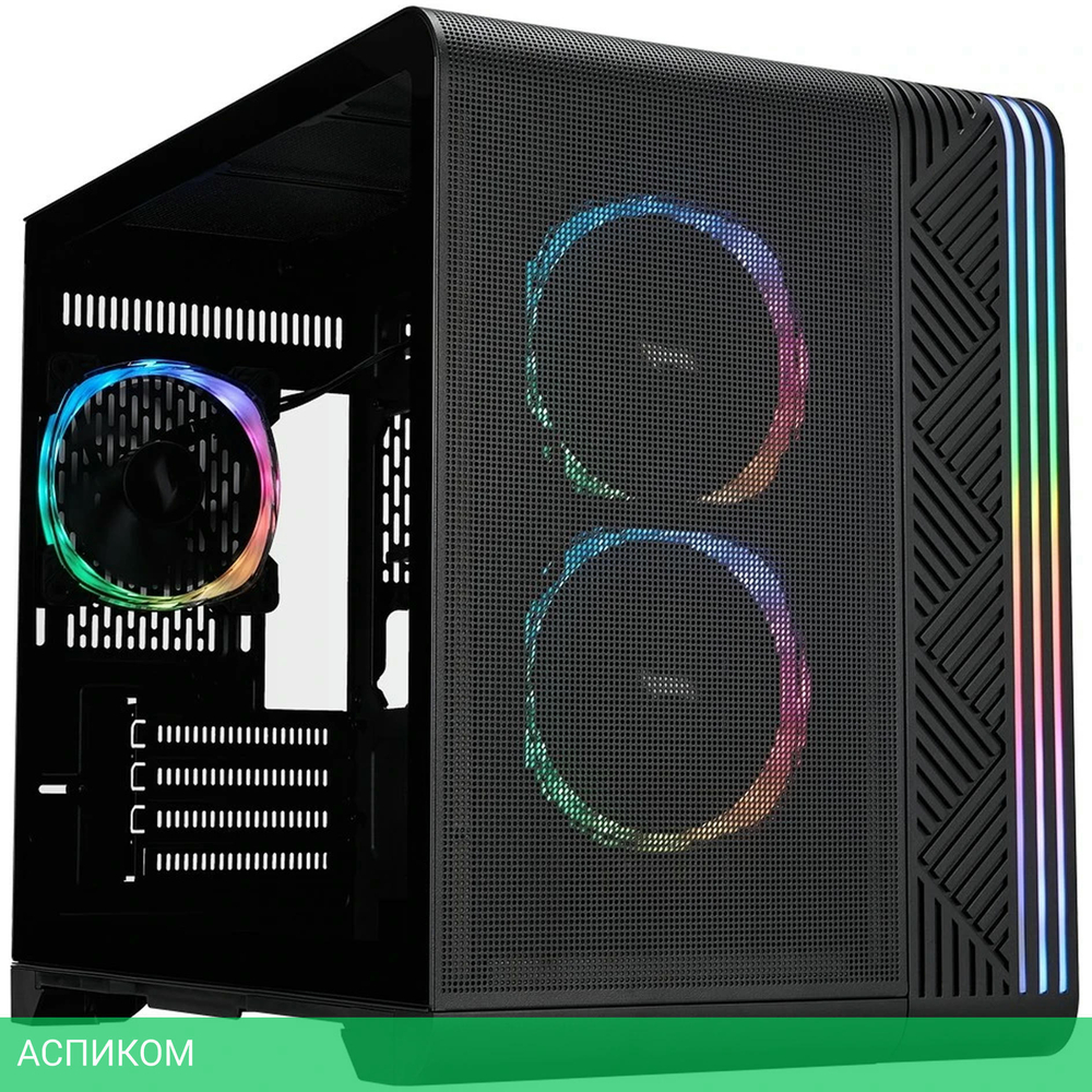 Корпус 1stPlayer VT6 без БП Black (VT6-BK-3F7)
