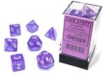 Chessex 7-dice set Borealis Polyhedral Dice Set Purple/White