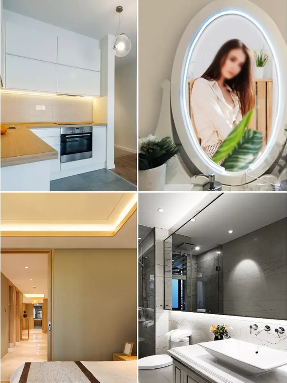 Светодиодная лента белая Led подсветка для кухни