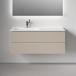 Тумба подвесная SANCOS Snob R левая 1195х445х500, c двумя ящиками оснащенными доводчиками, Beige Soft, арт.SNR120LCE